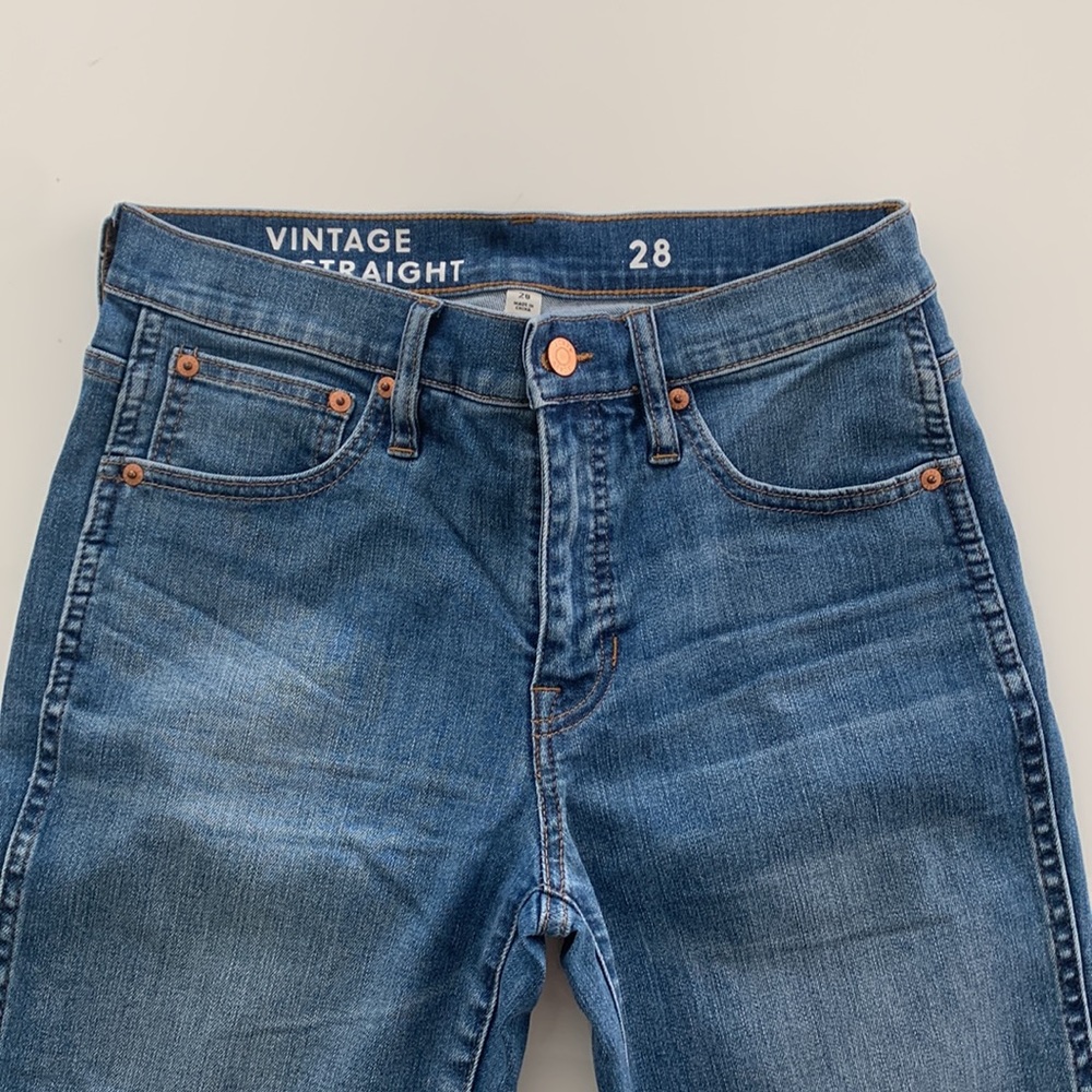 JCrew vintage slim straight jeans size 28.